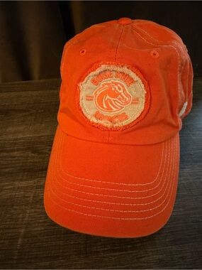 Russell Athletic Orange Baseball Cap with Frayed Patch